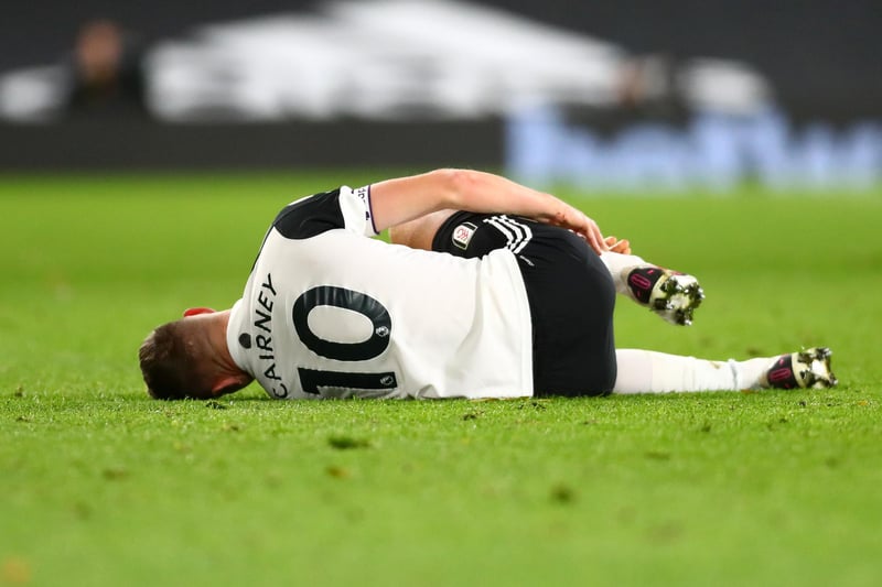 Total injury cost: £2.8m. Club total missed days with injury: 634 days. Fulham Most expensive injury: Tom Cairney (knee injury) – £713K. Longest injury: Tom Cairney – 185 days.