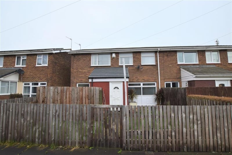 This three bedroom semi-detached home is perfect for those looking to start a family and is on the market for £99,950.