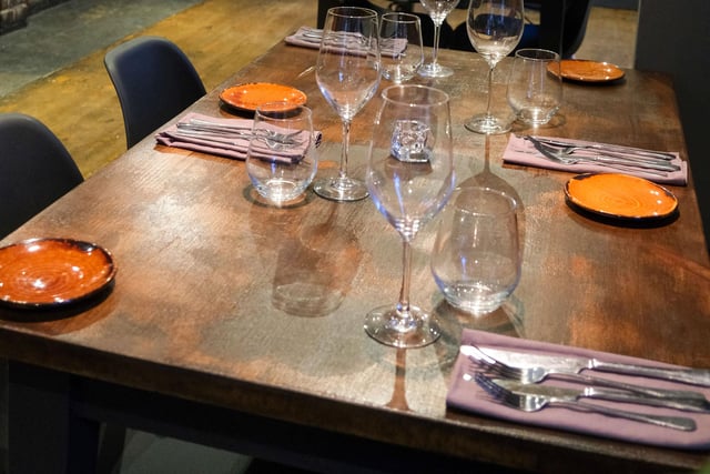 PIcture shows a table ready for use at Juke and Loe's new Kelham Island restaurantJuke and Loe at The Milestone