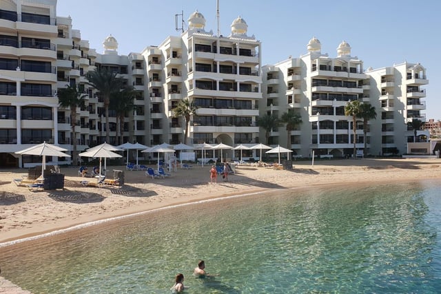 Lesley Anne Ellis, said: "Hurghada and stay in the Sunrise Holiday Resort, adults only."