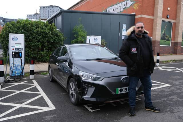 Shaib Zaman, taxi driver who says Sheffield City Council's price hike for Electric Vehicle Charging is now costing more than his old diesel car