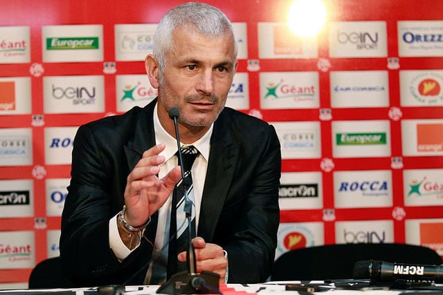 A left-field choice could be the former Middlesbrough and Juventus midfielder. Ravanelli has had management experience, taking charge of a Juventus youth side, before becoming AC Ajaccio manager in 2013 where he lasted just 12 games in charge.  (Photo credit should read PASCAL POCHARD CASABIANCA/AFP via Getty Images)