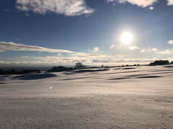 Kinghorn Golf Club was turned into a white blanket