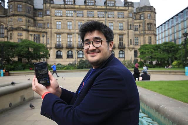 Sheffield PHD student Hamza Khalil loves Sheffield so much he challenged his friends to find beautiful places in the city to photograph which they all share on a popular twitter account. Picture: Chris Etchells