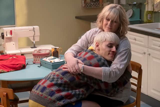 Max Harwood and Sarah Lancashire star in EVERYBODY'S TALKING ABOUT JAMIE.