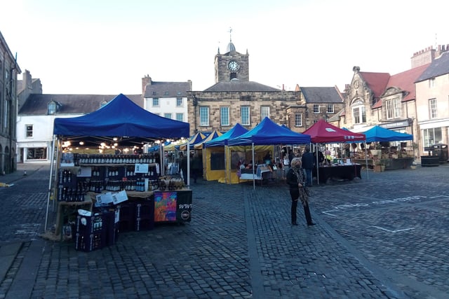 Alnwick Market, operated by Geraud UK, is held every Thursday and Saturday with a farmers' market on the last Friday of every month.