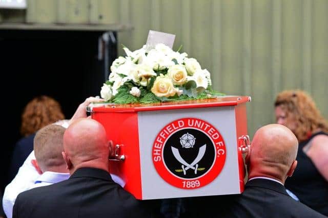 Hundreds of mourners attended the funeral of 15-year-old Sheffield United fan Ryan Durkin who was killed by a speeding hit-and-run driver in Rotherham.