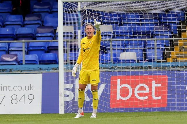Made two fine saves in either half to deny Sam Hoskins but could do little about the Northampton man's strike.