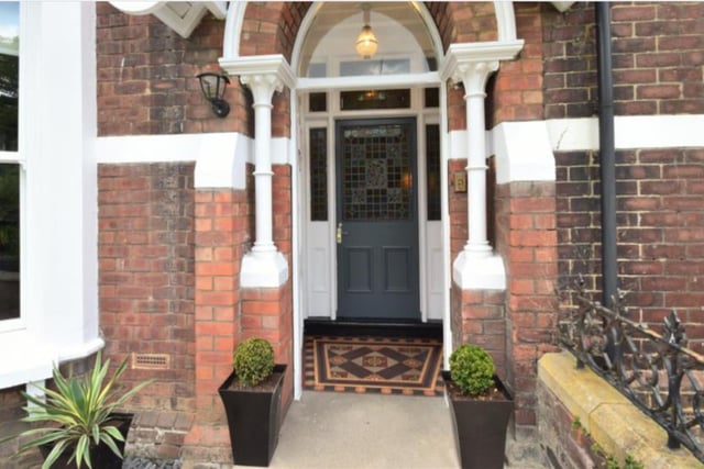 The welcoming entrance to the family home. 
Image by Peter Heron/ Zoopla.