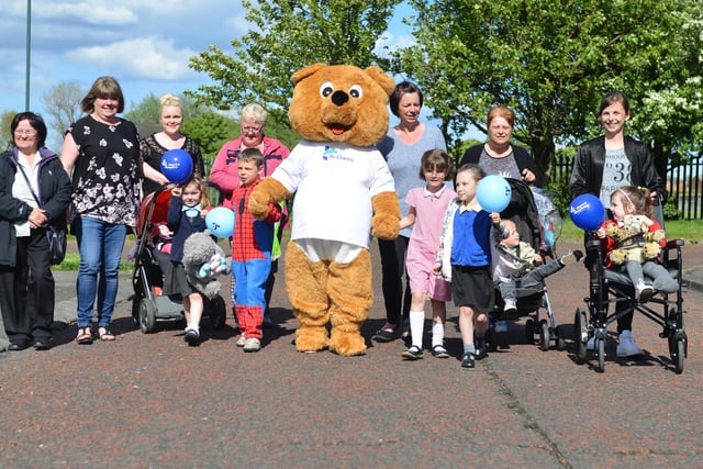 The St Clare's Hospice toddle walk four years ago. Were you a part of it?