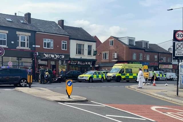 London road is currently closed due to a police incident. Credit: Cllr Shaffaq Mohammed.