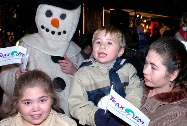 Christmas lights switch on, 2007.