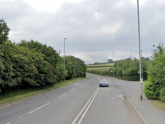 A62 Gelderd Road, Gildersome - between 42A Gelderd Road and Railway Bridge.