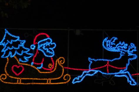 Christmas lights in the Doncaster town centre, 2011.