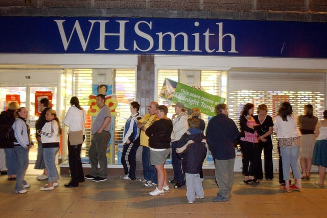 WH Smith in King Street had plenty of midnight shoppers who were keen to get their hands on the latest Harry Potter edition in 2005.