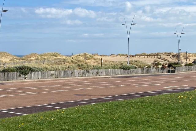 Many of the South Shields seafront car parks have been closed in a bid to keep people away from the beach.