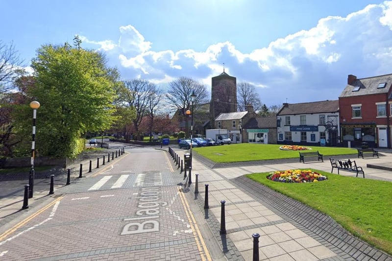 There were 17 positive cases in Cramlington Village where the rate is 380.3.