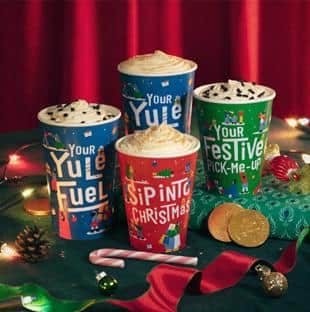 The Mint Mocha is part of the Greggs Christmas Menu 2021