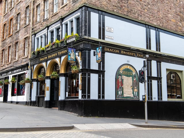 Deacon Brodies Tavern in Lawnmarket, Edinburgh is one of the many popular pubs to temporarily close as the country waits for lockdown measures to be lifted