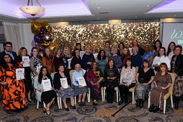 Inspirational Women of Sheffield Award winners 2020 pictured at the Hotel Mercure Sheffield Kenwood Hall & Spa