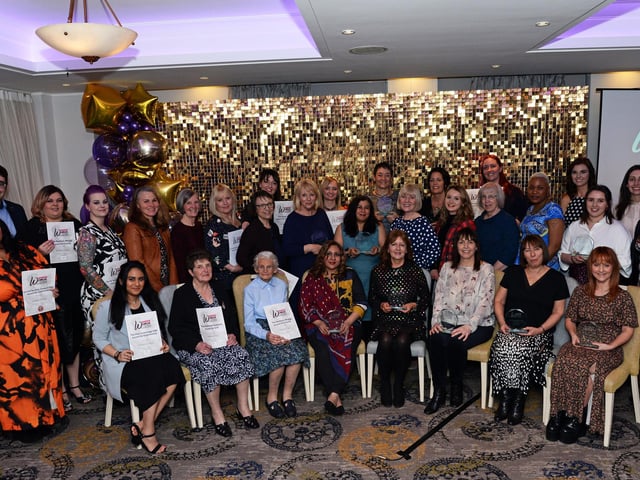 Inspirational Women of Sheffield Award winners 2020 pictured at the Hotel Mercure Sheffield Kenwood Hall & Spa