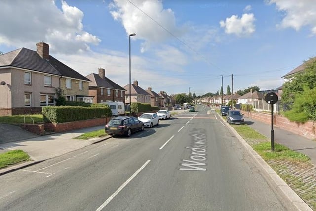 There were 12 incidents of burglary reported in the Parson Cross area in September 2021