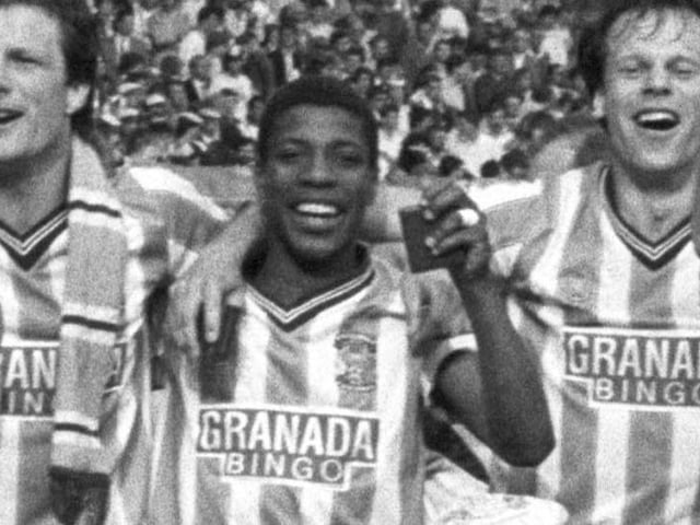 FA Cup winner with Coventry in 1987 and brief Pompey player in 1993-94 season