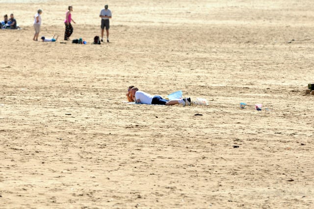 Prime Minister Boris Johnson said people can sunbathe in public providing they follow social distancing guidelines.