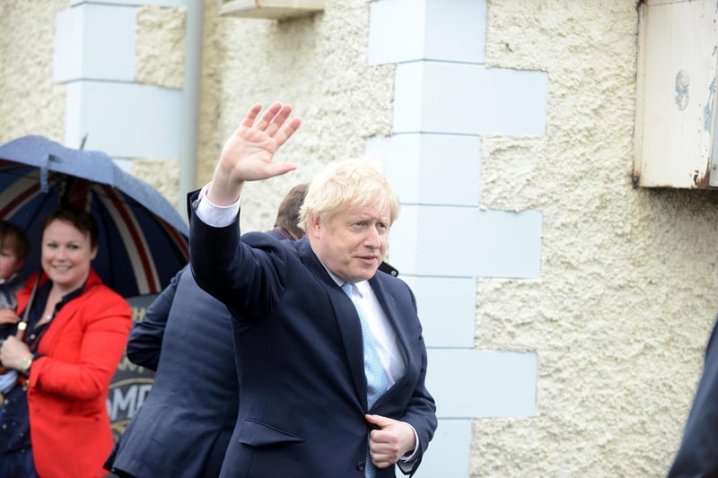Boris Johnson was welcomed by residents in Hartlepool.