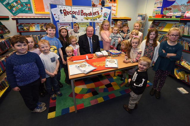 These Owton Manor children really were in to reading in 2015! Coun Allan Barclay joined youngsters at Owton Manor Library for a reading challenge. Does this bring back memories?