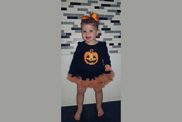 Delilah-Rae got in the Halloween spirit!
