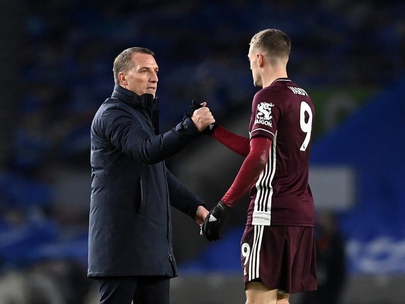 Leicester City manager Brendan Rodgers is planning on signing reinforcements for 34-year-old striker Jamie Vardy this summer. (Goal)