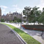 How Pinstone Street could look (still from a promotional video for the Heart of the City 2 scheme). But will it remain closed to traffic?