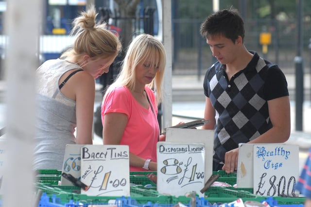 Pictured on market day nine years ago.