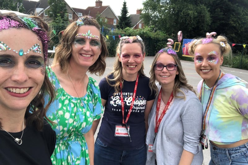 Teachers embraced Oak Fest at Our Lady of Sorrows Catholic Primary School, to mark the end of Primary School for Year 6 pupils