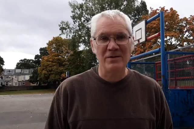 Andy Chaplin, treasurer of the Friends of Hillsborough Park, who are objecting to Sheffield City Council plans for a 'pay to play' games area in the park, to replace an area they say is already well used. Picture: Julia Armstrong, LDRS