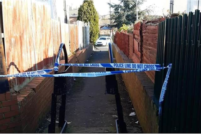 A man was shot in Sunnyside, Rotherham, yesterday morning