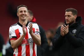Phil Jagielka of Sheffield United claps the fans after his farewell game against Burnley (Photo by Jan Kruger/Getty Images)