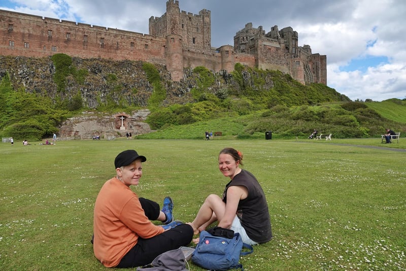 Rosie and Emily, on holiday from Halifax, said: "Even though the castle is shut there is still lots to see and do."