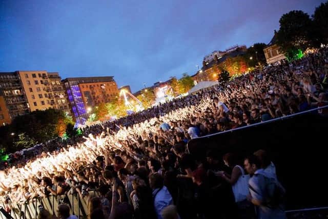 A packed Devonshire Green during the Tramlines Festival in happier times