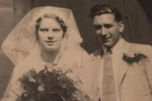 Jane Peet said: "Edith and Albert Peet on their wedding day 25th of May 1938 St Cuthberts Church Firvale."