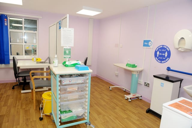 The Portsmouth NHS Covid-19 Vaccination Centre at Hamble House based at St James Hospital is set to open on Monday, February 1.

Pictured is: One of the vaccinations bays.

Picture: Sarah Standing (310121-1778)