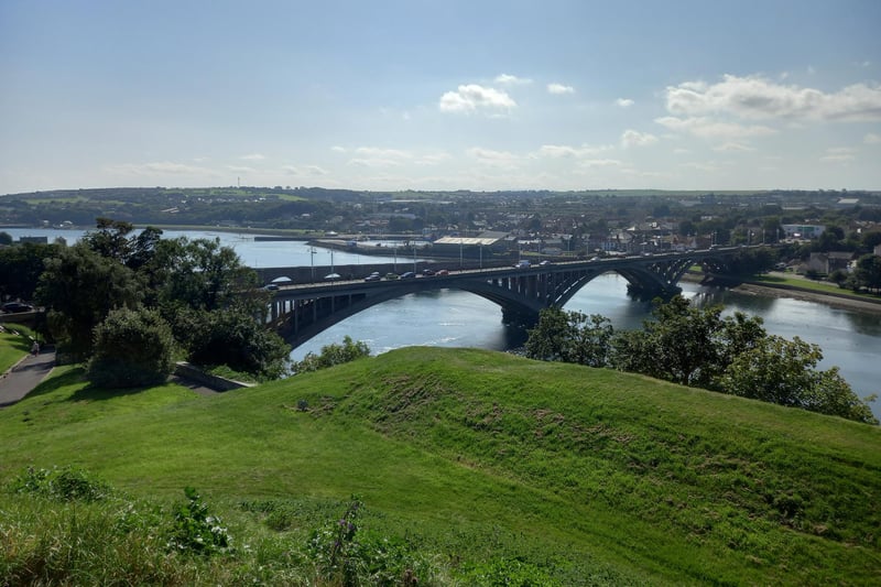A view of the River Tweed from Meg's Mount.