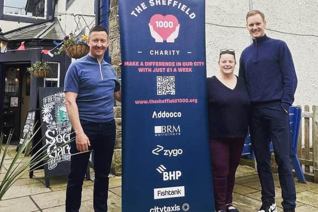 Dan Walker thanked the Blue Ball Inn in Worrall, Sheffield, for supporting The Sheffield 1000 charity