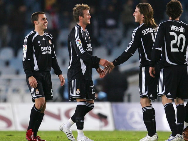 David Beckham reportedly wants to sign his former Real Madrid team-mate Sergio Ramos for Inter Miami when the 34-year-old defender's contract ends next summer. (AS)