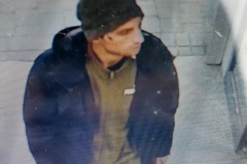 Police are keen to speak with this man after rings were stolen from a market stall