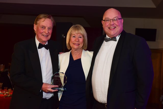 John and Irene Hays pictured with Cllr Graeme Miller, Leader of Sunderland City Council, at the Echo's Portfolio Awards in 2019.