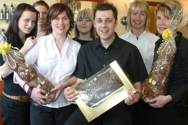 An Easter charity event at Hairs and Graces, Buxton in 2006