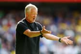 Sheffield, England, 15th August 2026.   Chris Wilder manager of Sheffield United during the Sheffield United vs Birmingham City Sky Bet Championship match at Bramall Lane, Sheffield. 