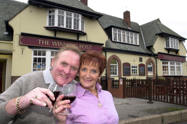 The Winning Post pub is Doncaster CAMRA's pub of the season. Our picture shows licencee Brian Harding and his wife Norma Harding outside the Balby pub in 2001